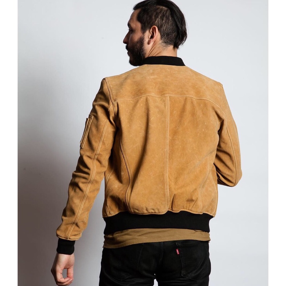 Suede Bomber Jacket by D73USA